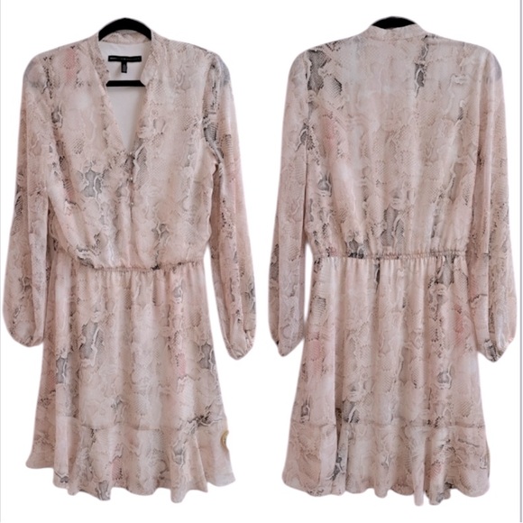 White House Black Market Snake-Print Soft Blouson Mini Dress - 6 - Picture 15 of 17